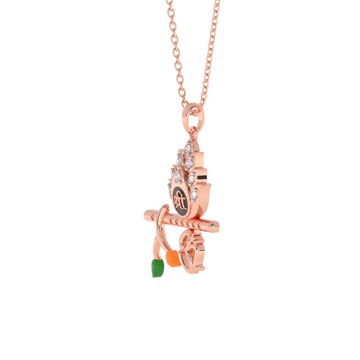 Kanha Diamond Gold Pendant