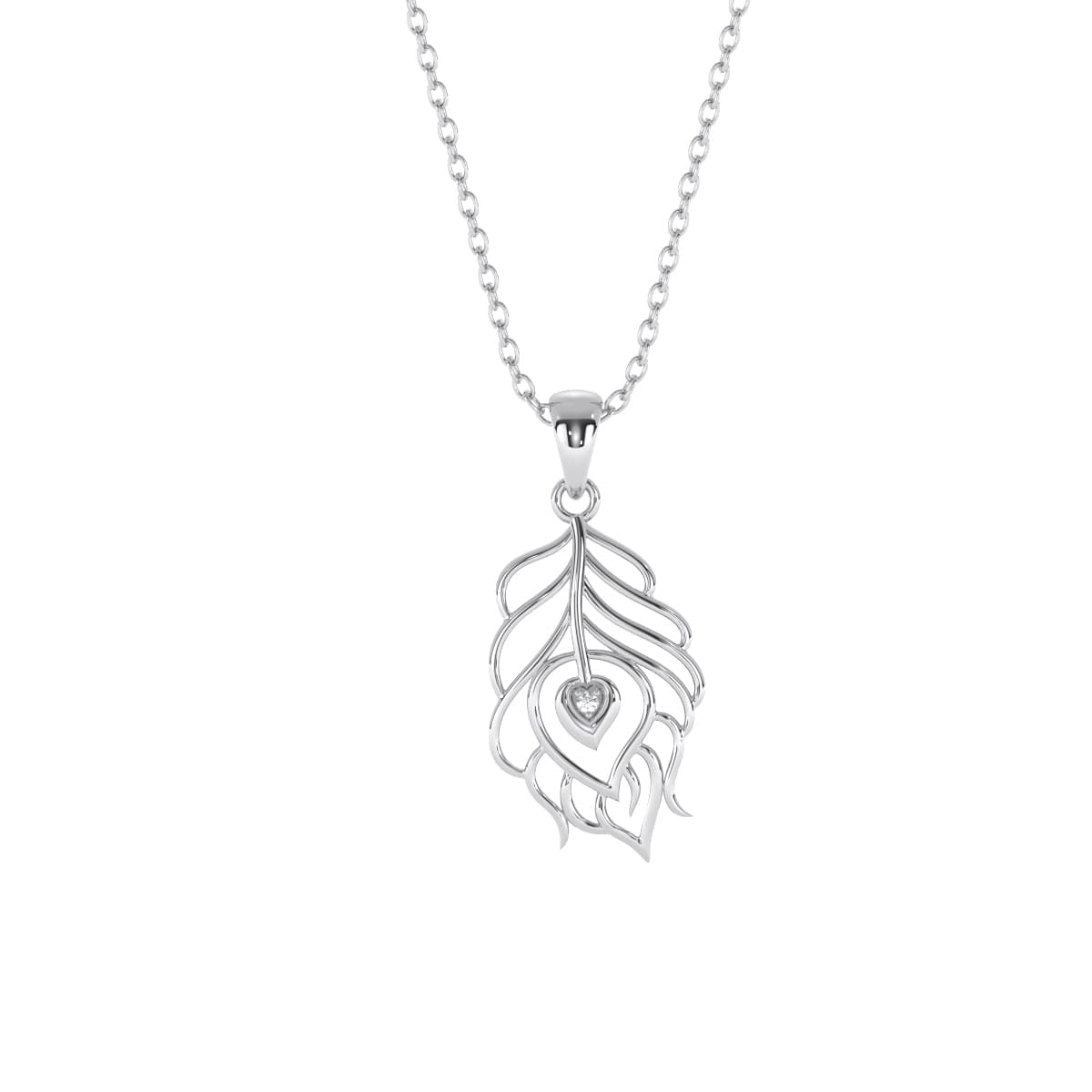 Peacock Pankh Gold Pendant