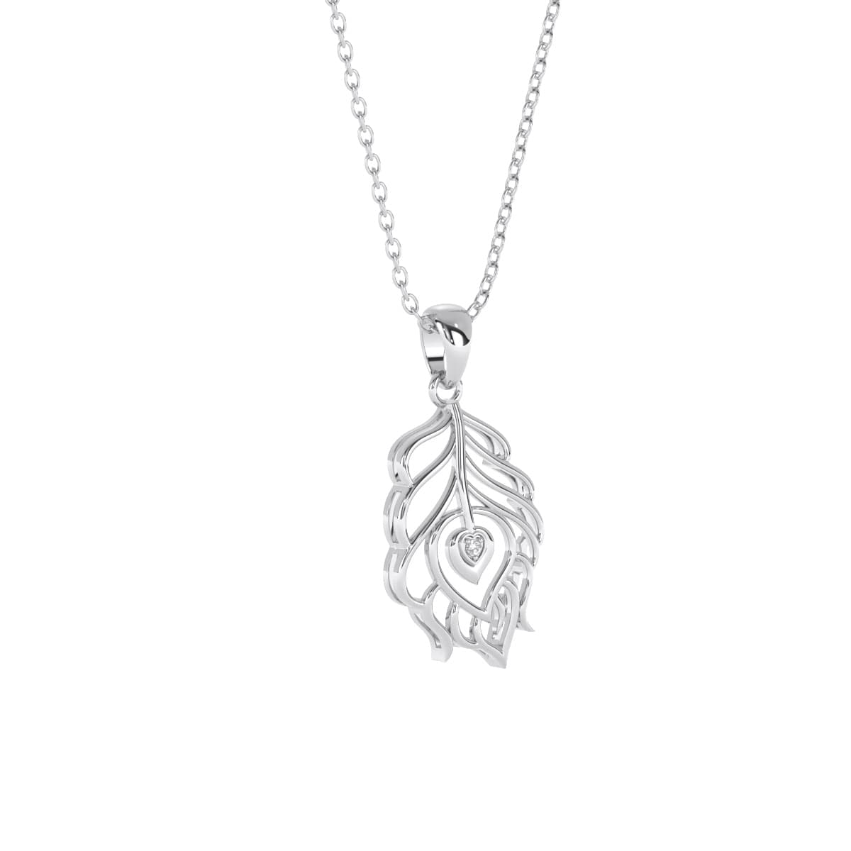 Peacock Pankh Gold Pendant