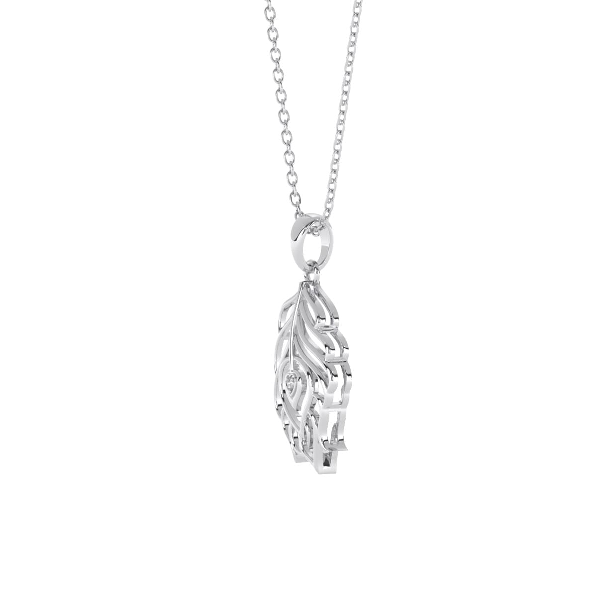 Peacock Pankh Gold Pendant