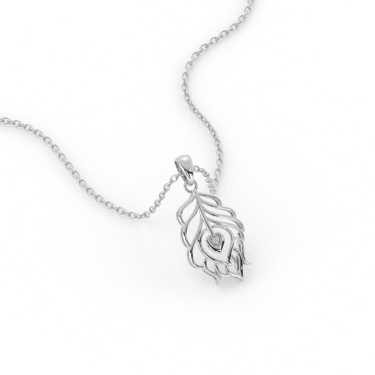 Peacock Pankh Gold Pendant