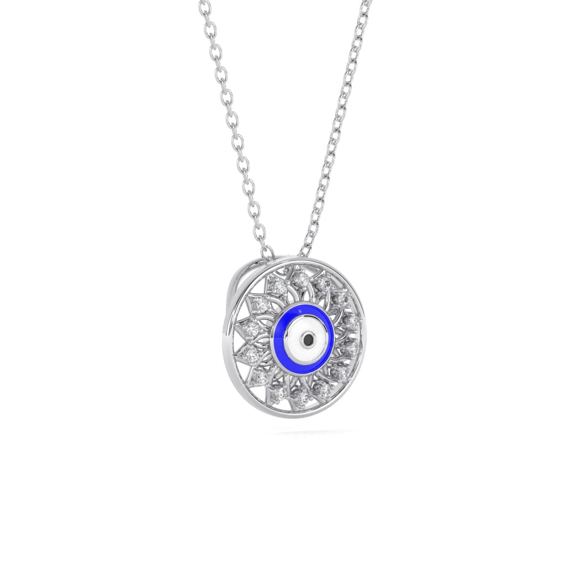 Zoe Evil Eye Diamond Pendant