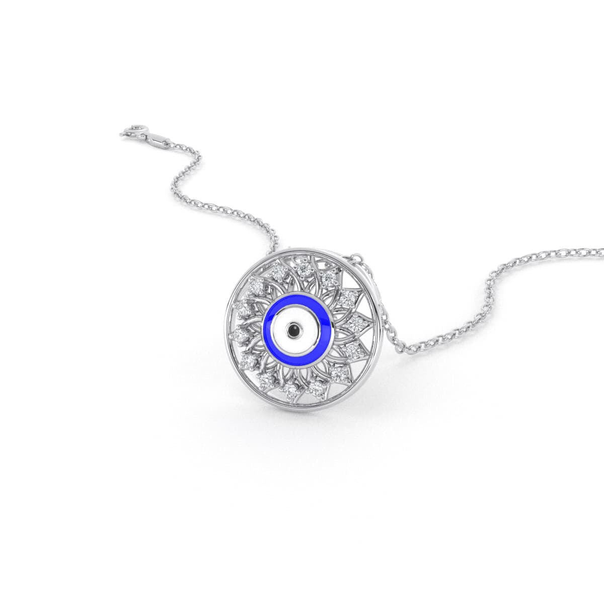 Zoe Evil Eye Diamond Pendant