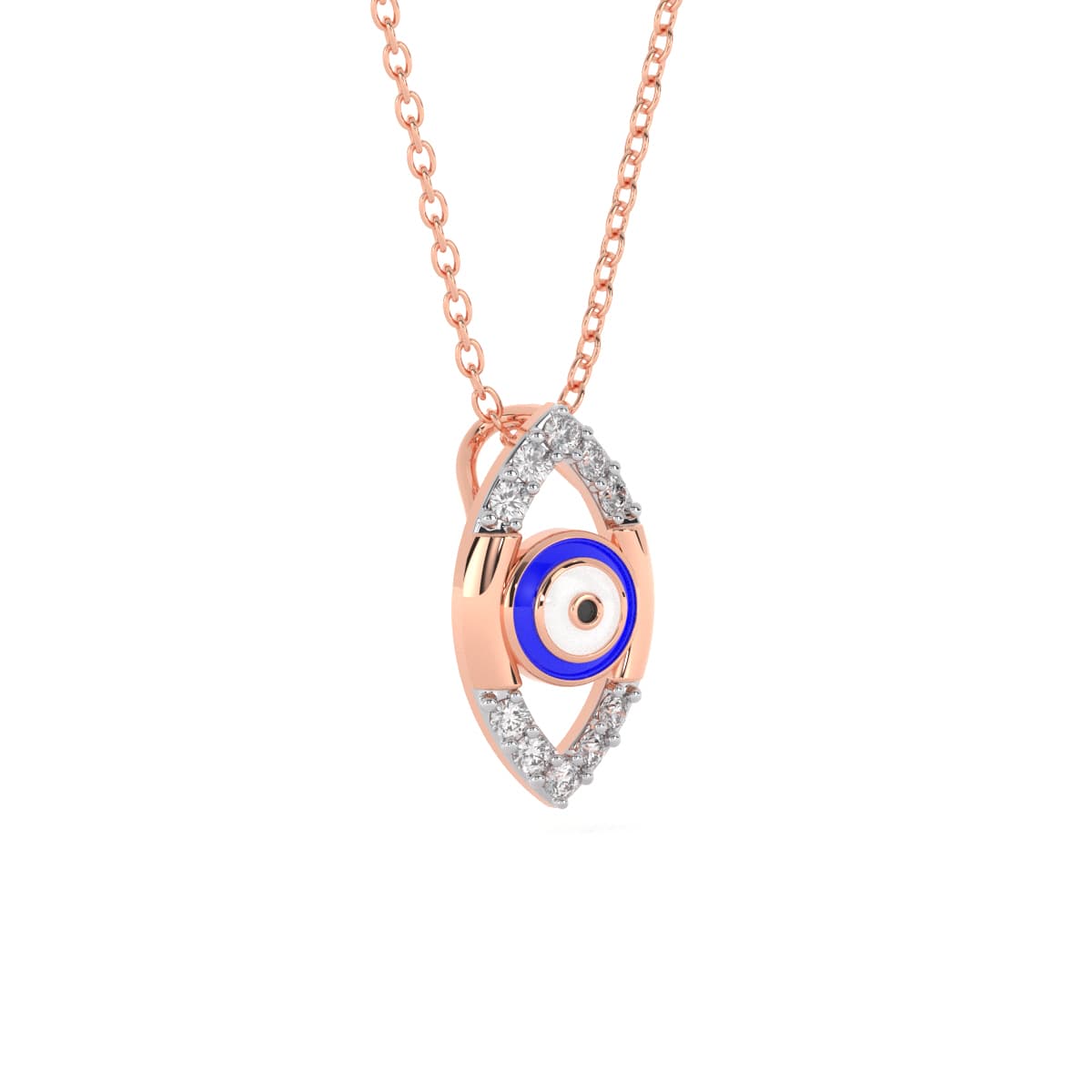 Turkish Evil Eye Diamond Pendant