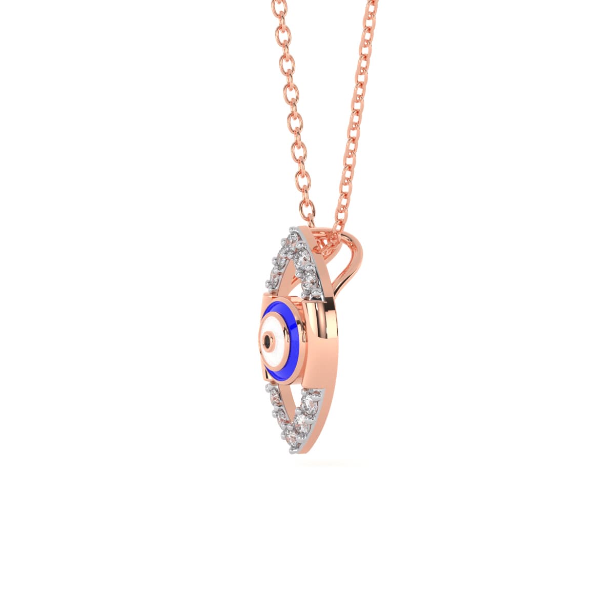 Turkish Evil Eye Diamond Pendant