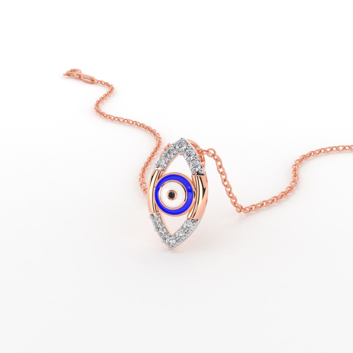 Turkish Evil Eye Diamond Pendant
