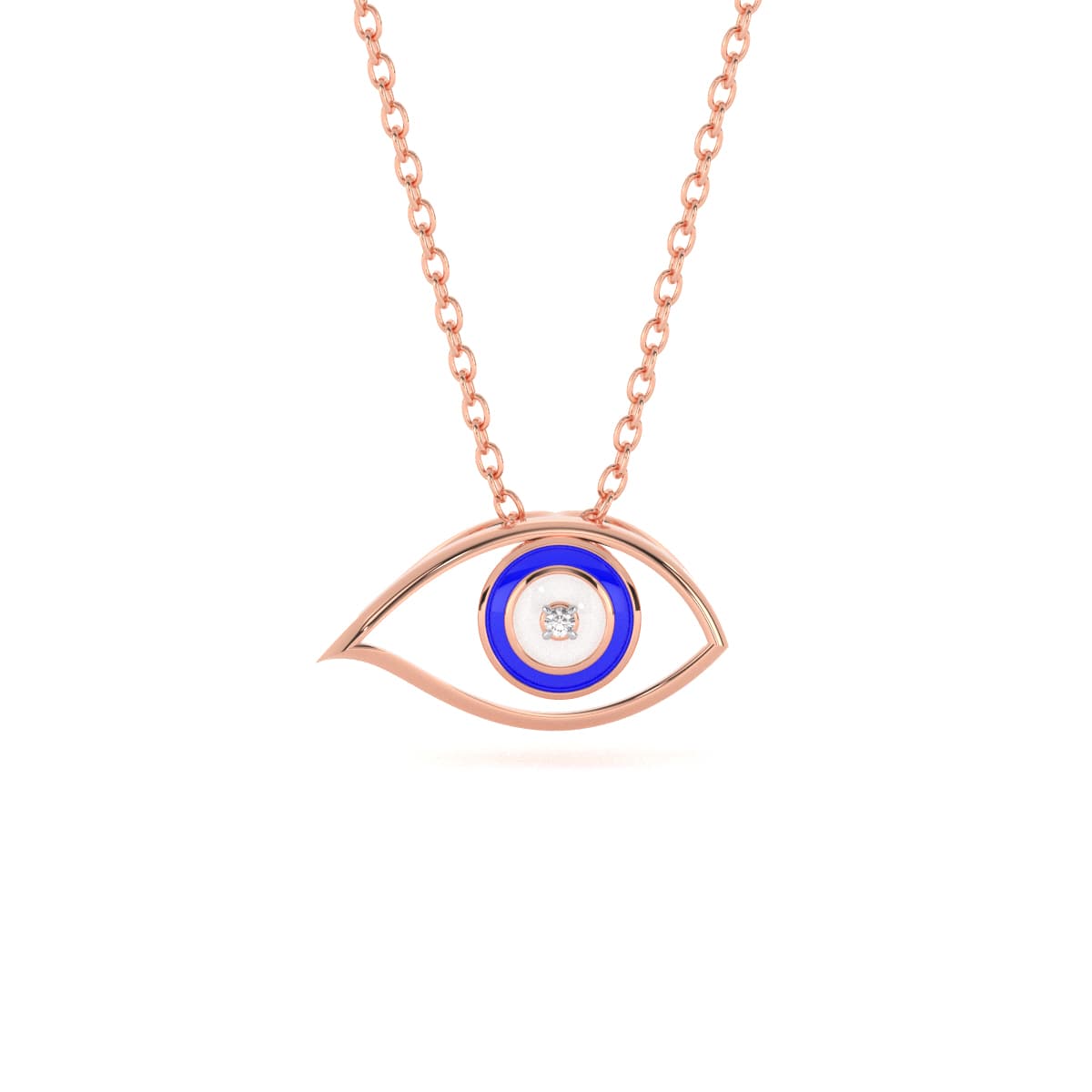 Florance Evil Eye Diamond Pendant