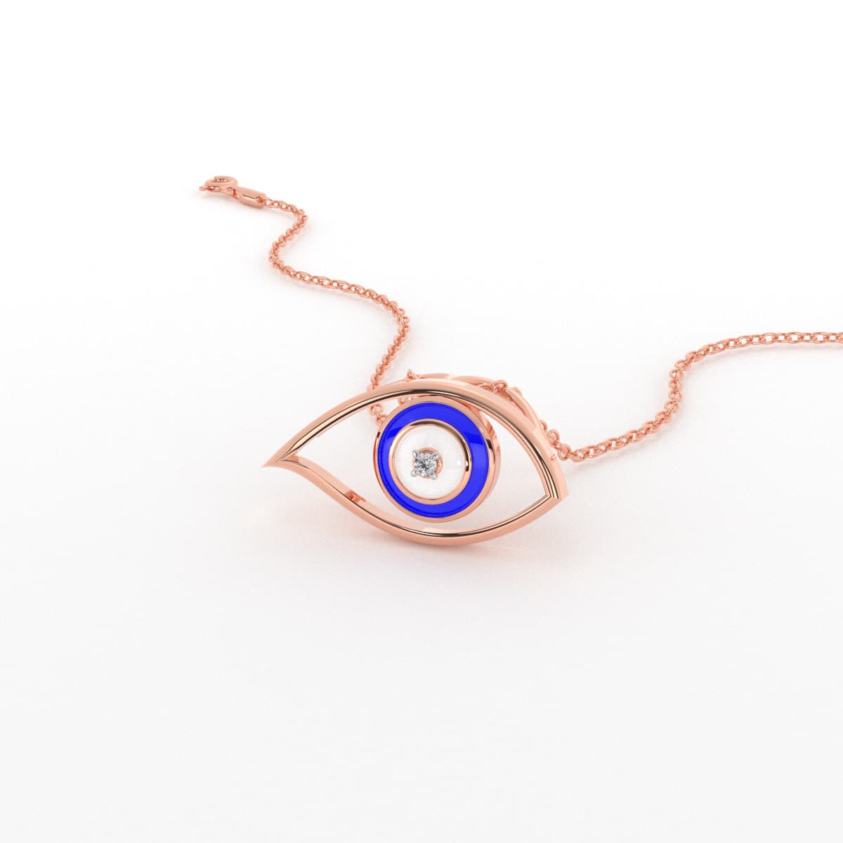 Florance Evil Eye Diamond Pendant