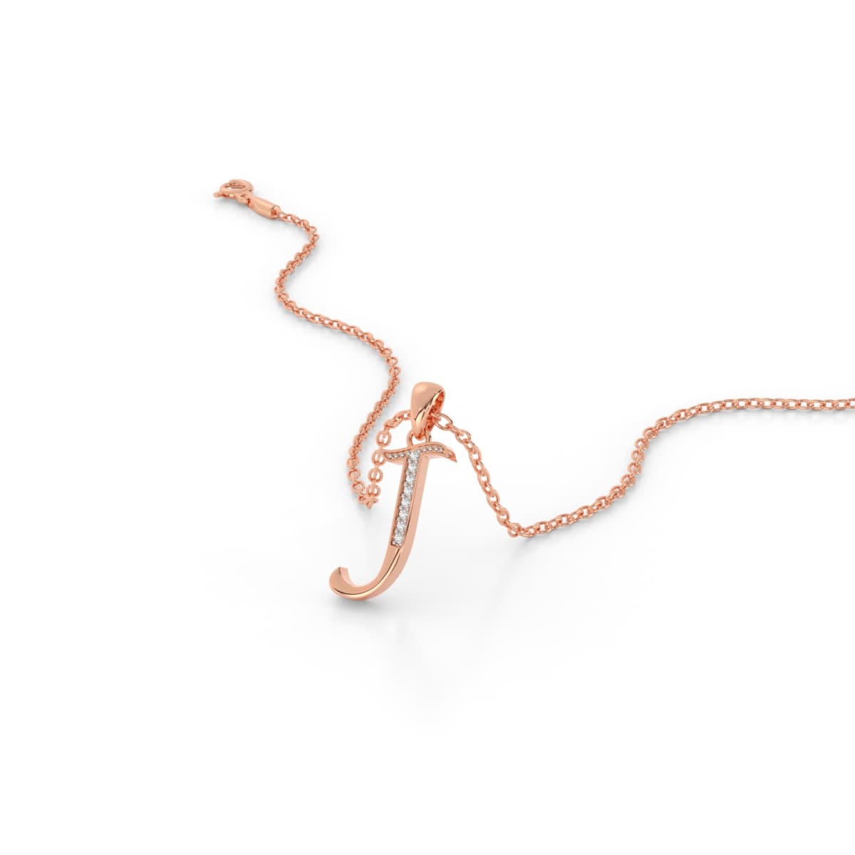 Just For You J Diamond Pendant