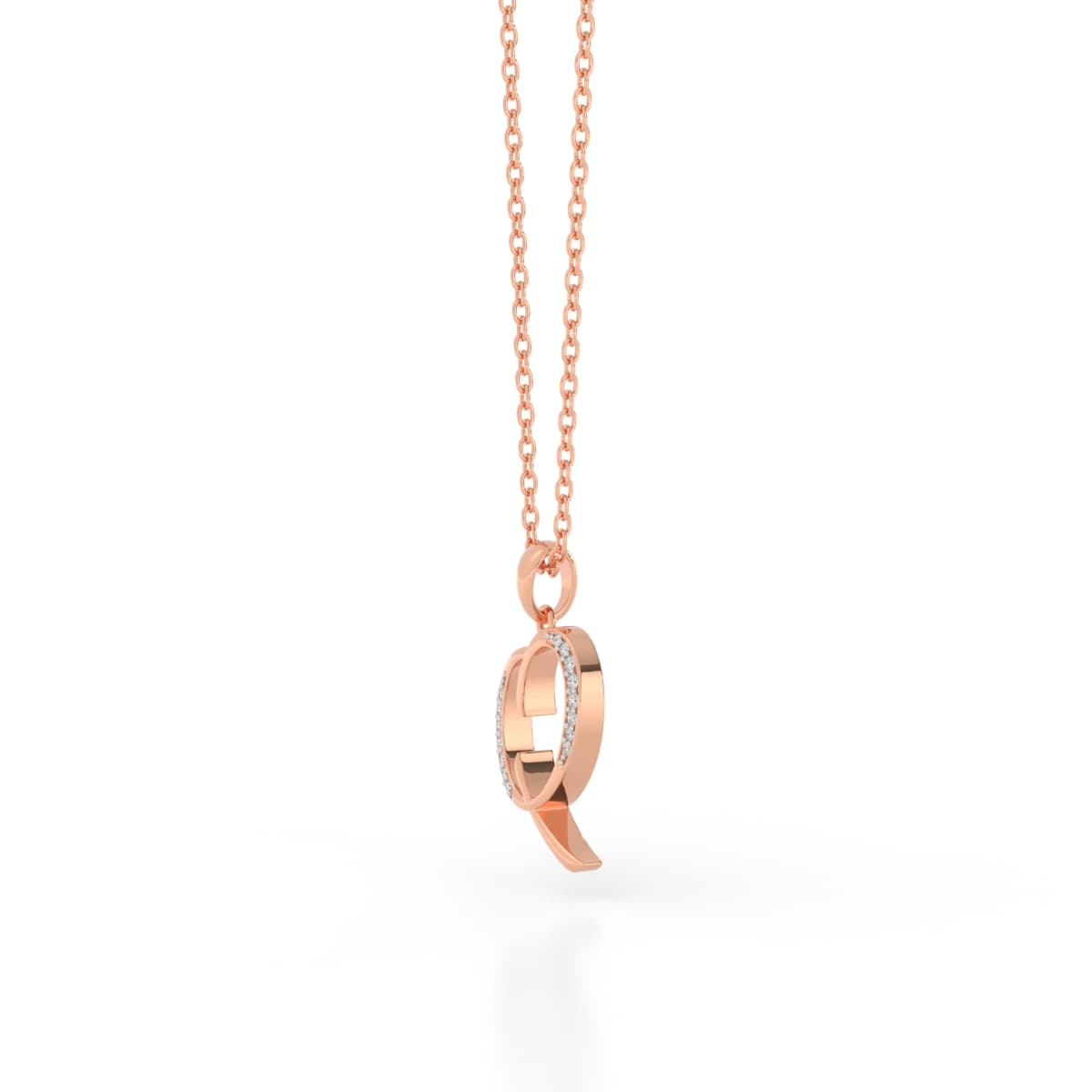 Nameplate Q Charm Pendant