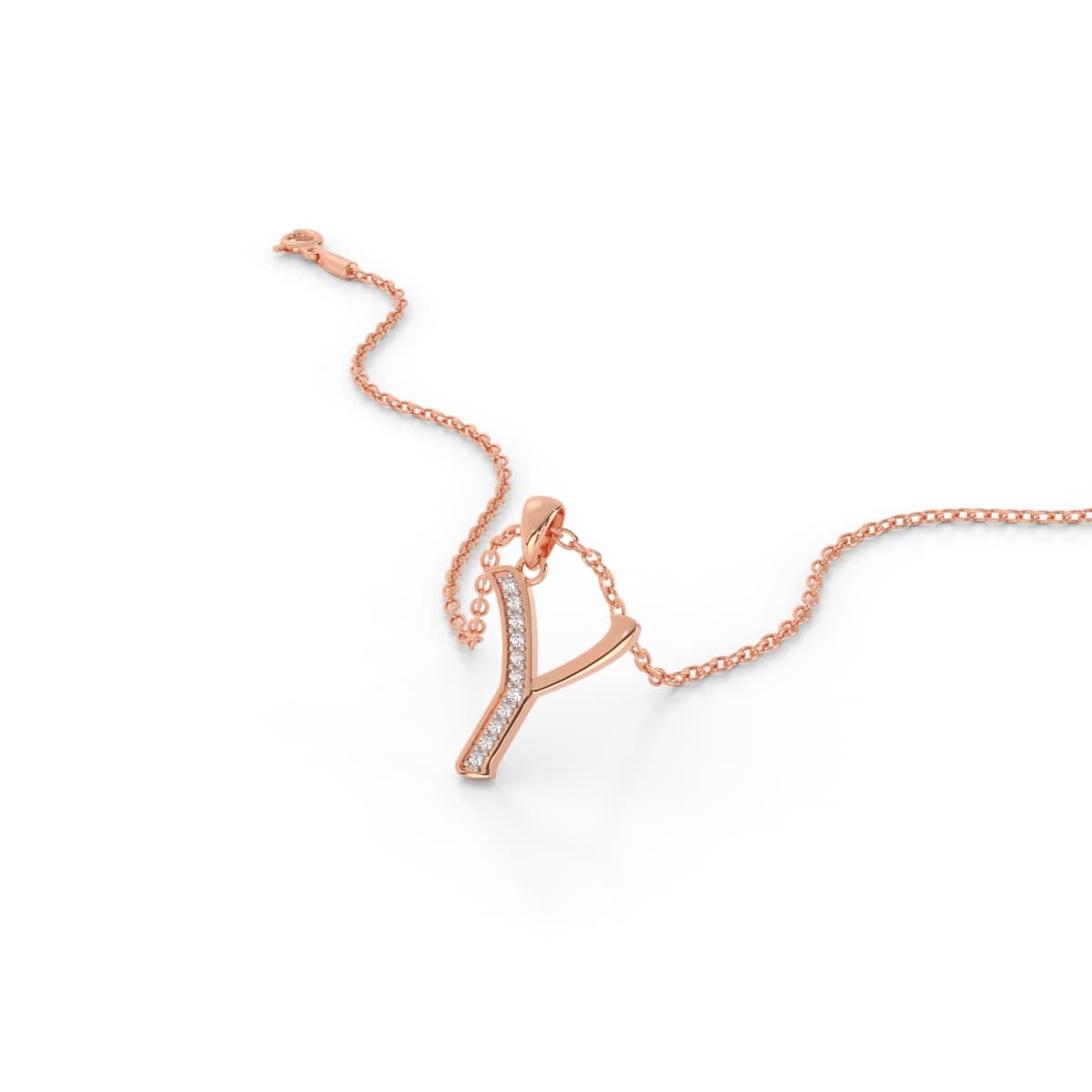 Minimalist Y Diamond Pendant
