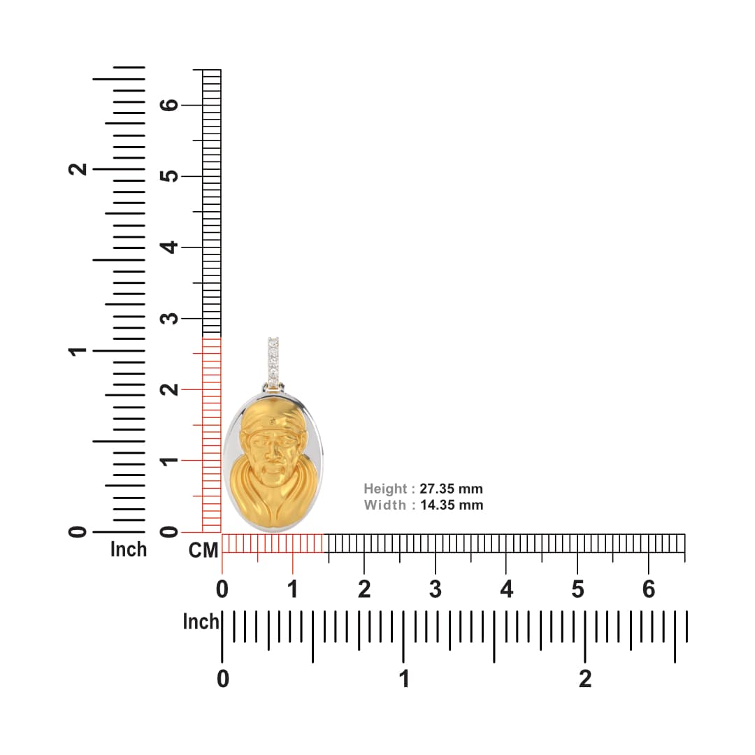 Sai Baba Gold Pendant