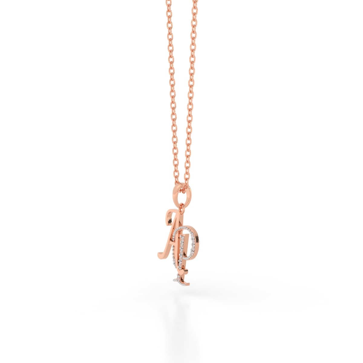 Couple AP Alphabet Diamond Pendant