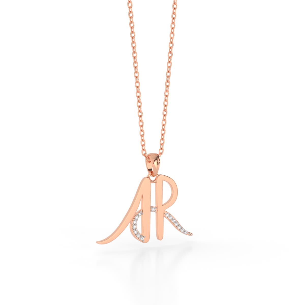 Two Letter Pendant Design AR