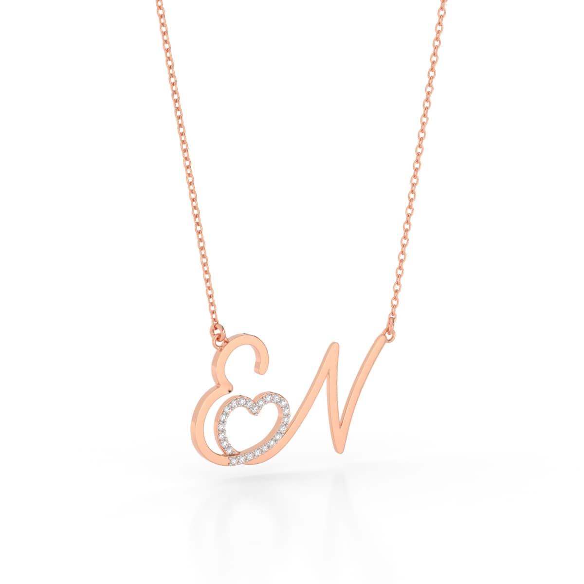 EN Couple Name Gold Pendant