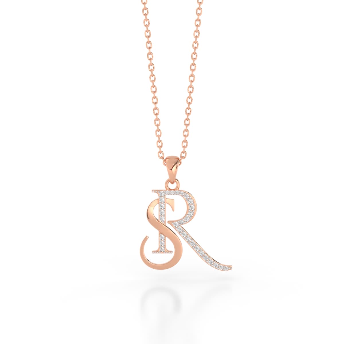 Soulmates SR Couples Gold Initial Pendant