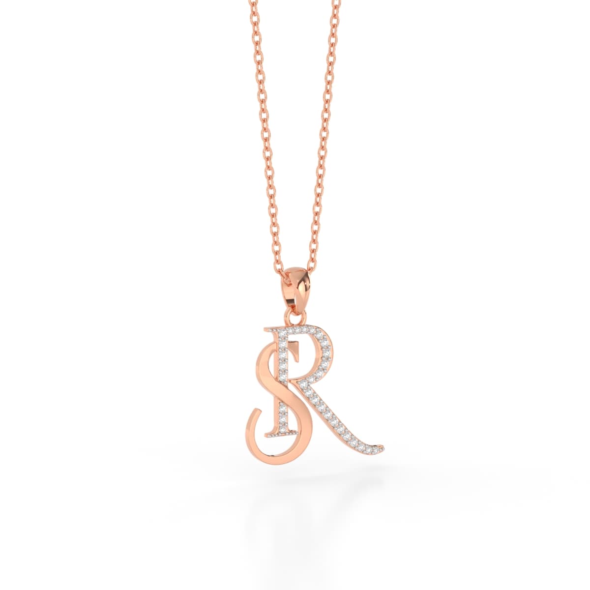 Soulmates SR Couples Gold Initial Pendant