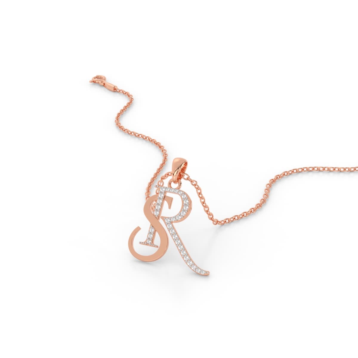 Soulmates SR Couples Gold Initial Pendant