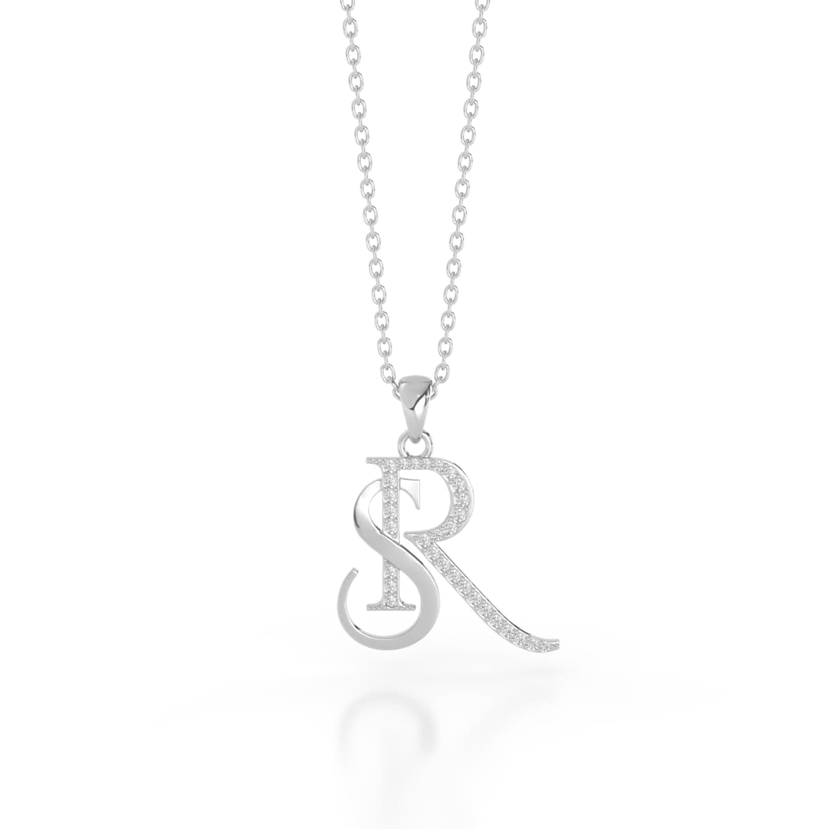 Soulmates SR Couples Gold Initial Pendant