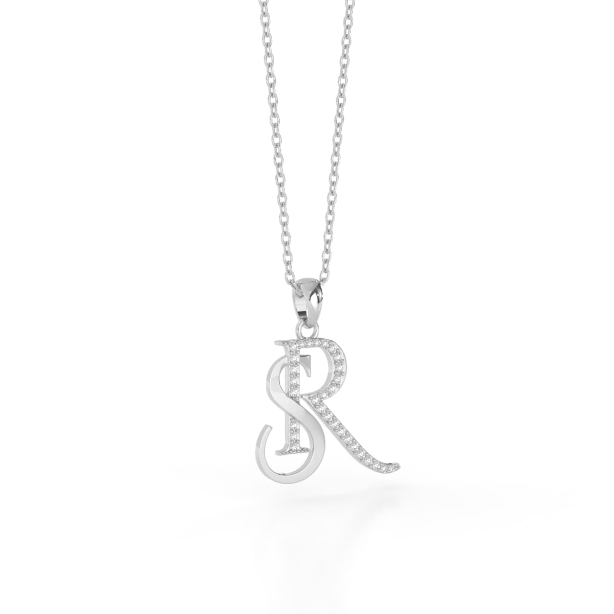 Soulmates SR Couples Gold Initial Pendant