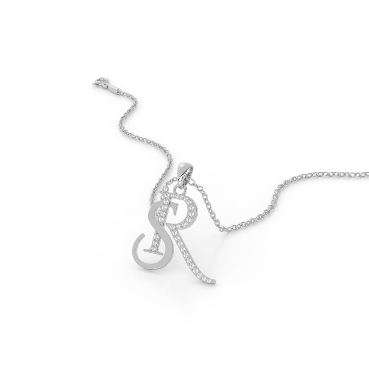 Soulmates SR Couples Gold Initial Pendant