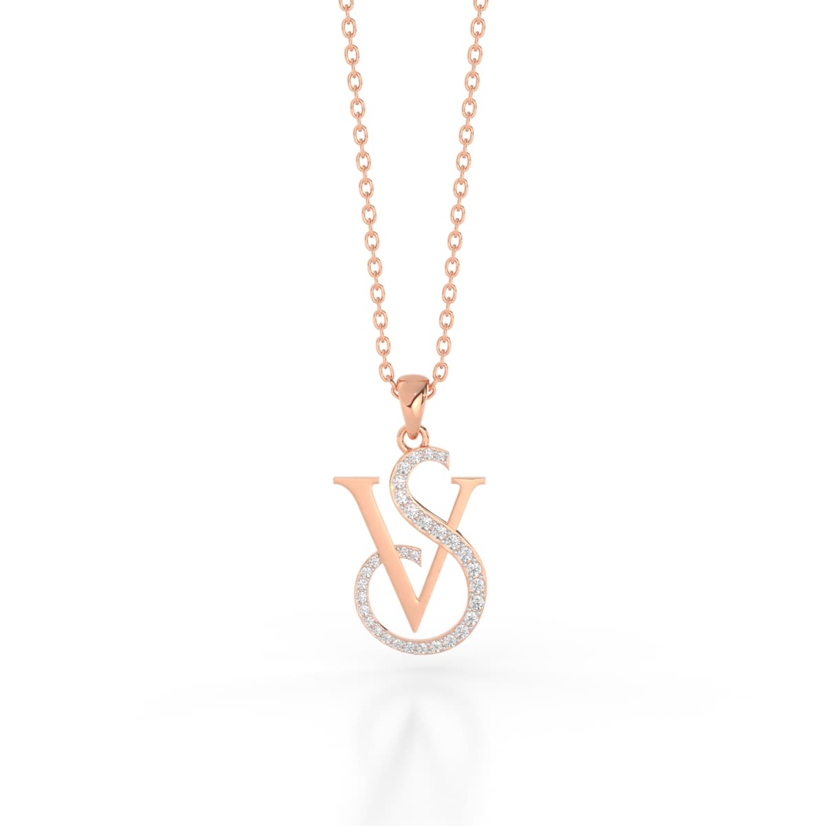 VS Alphabet Pendant For Couples
