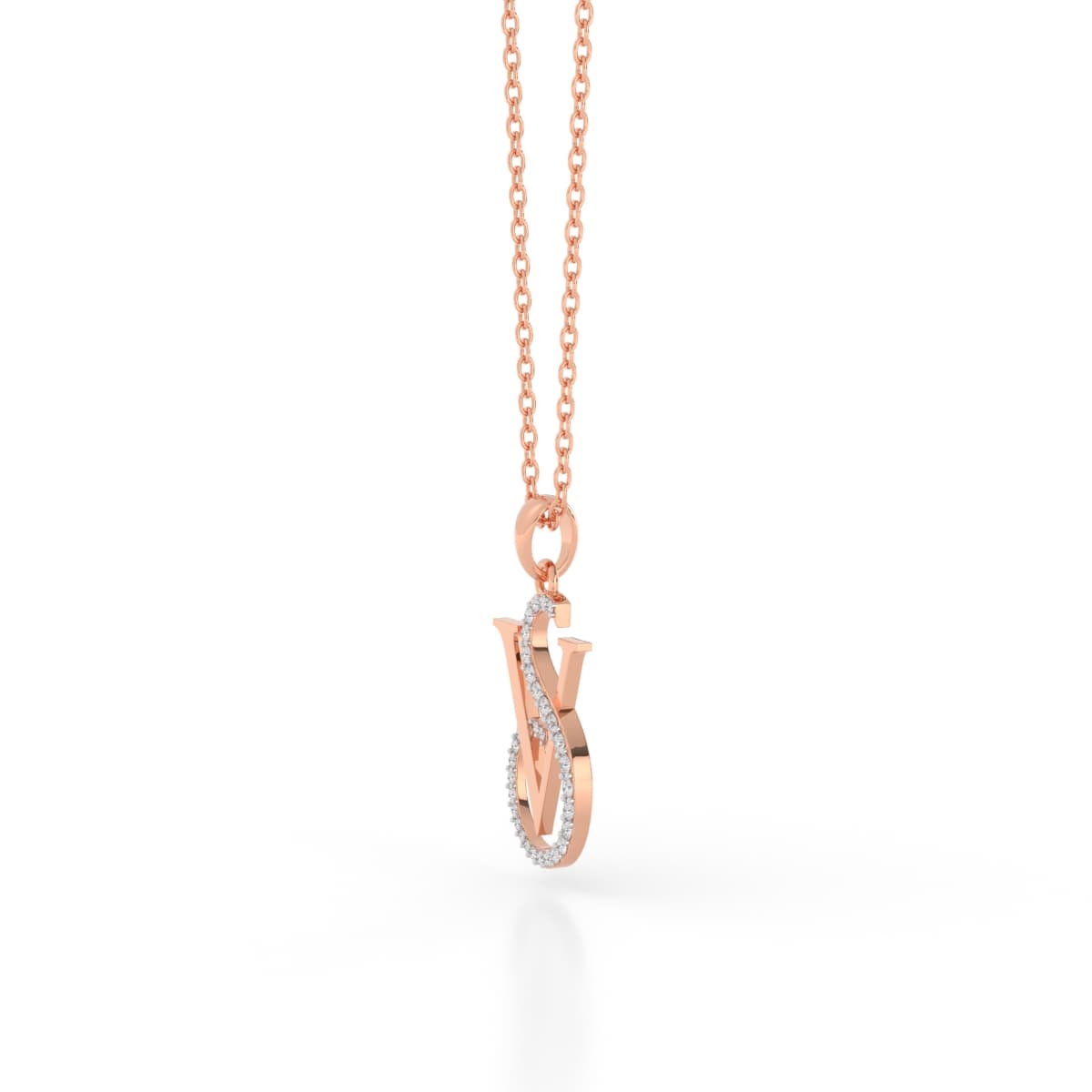 VS Alphabet Pendant For Couples