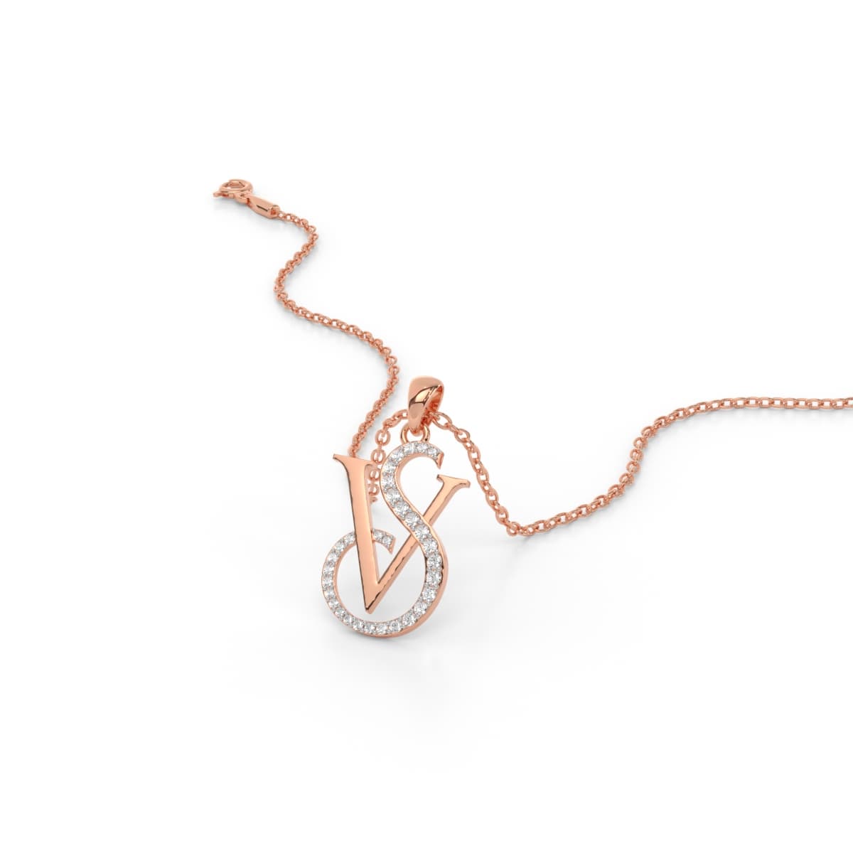 VS Alphabet Pendant For Couples