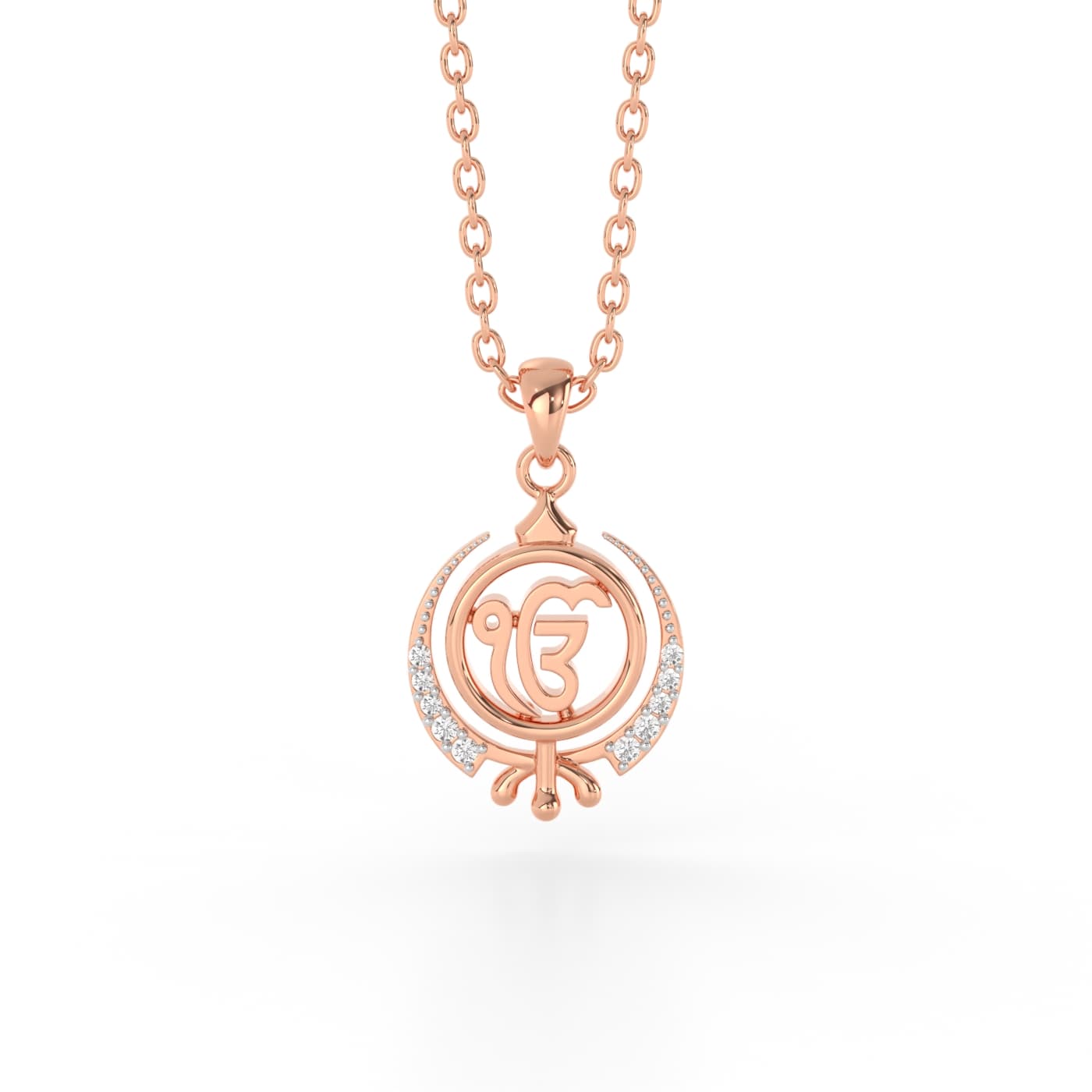Spiritual Ek Onkar Diamond Pendant