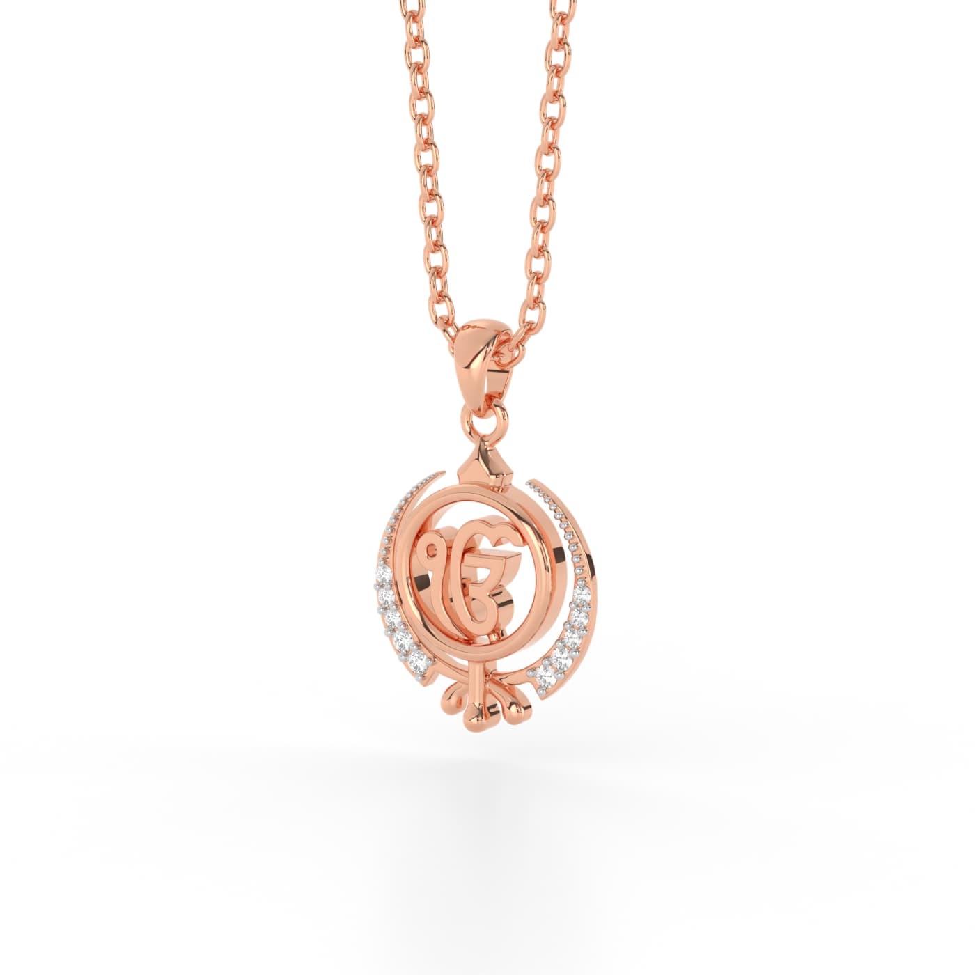 Spiritual Ek Onkar Diamond Pendant