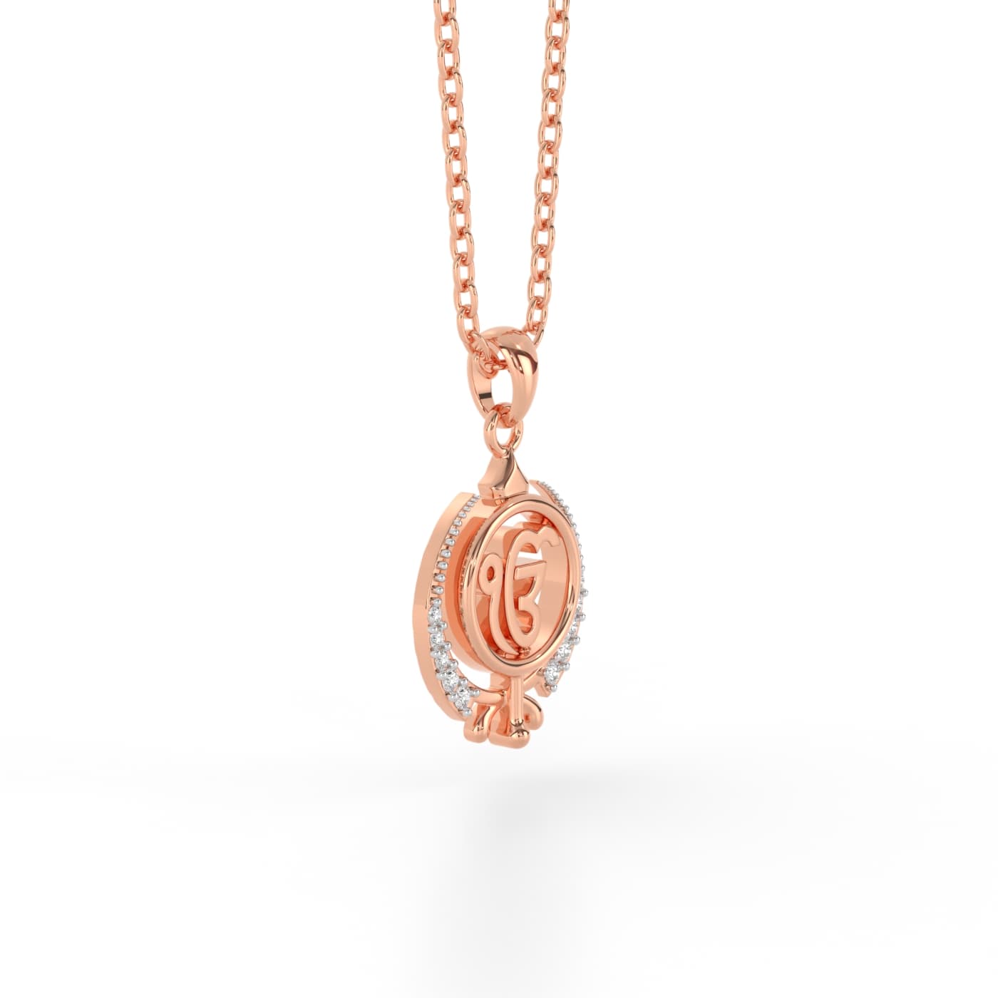 Spiritual Ek Onkar Diamond Pendant