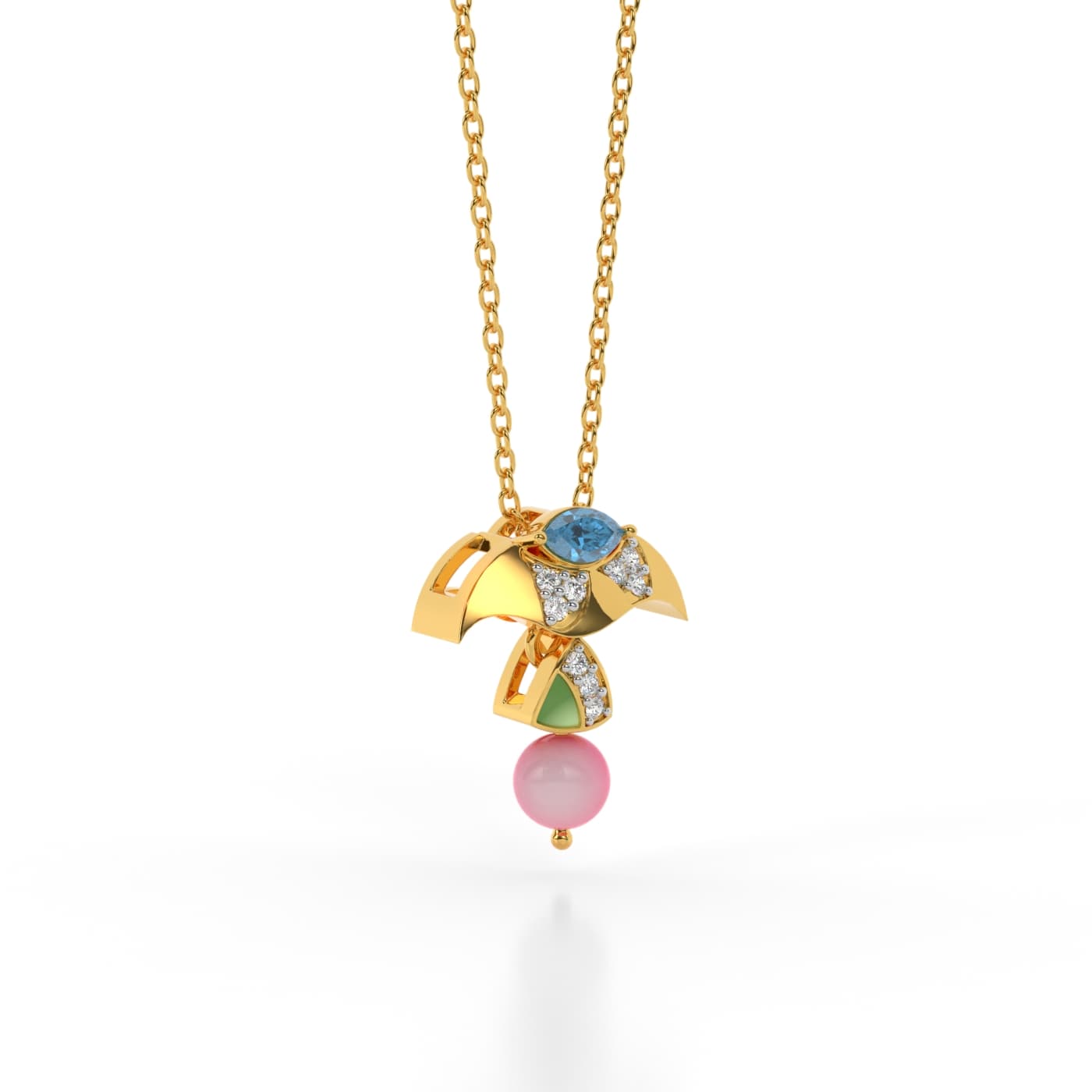 Starlight Glamour Blue Pendant