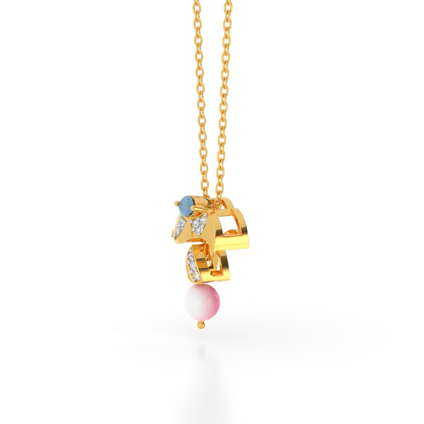 Starlight Glamour Blue Pendant