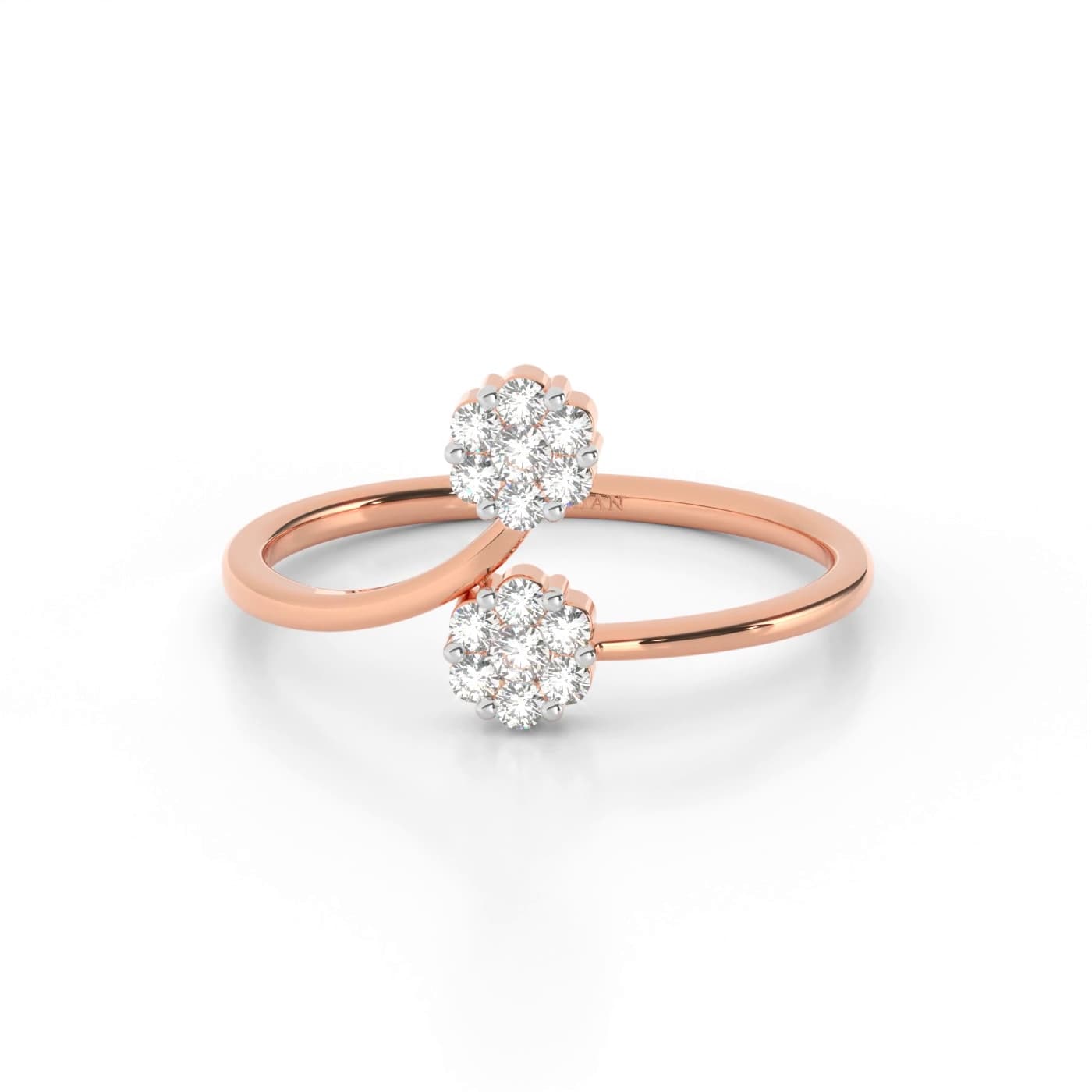 Floret Duo Cluster Diamond Ring