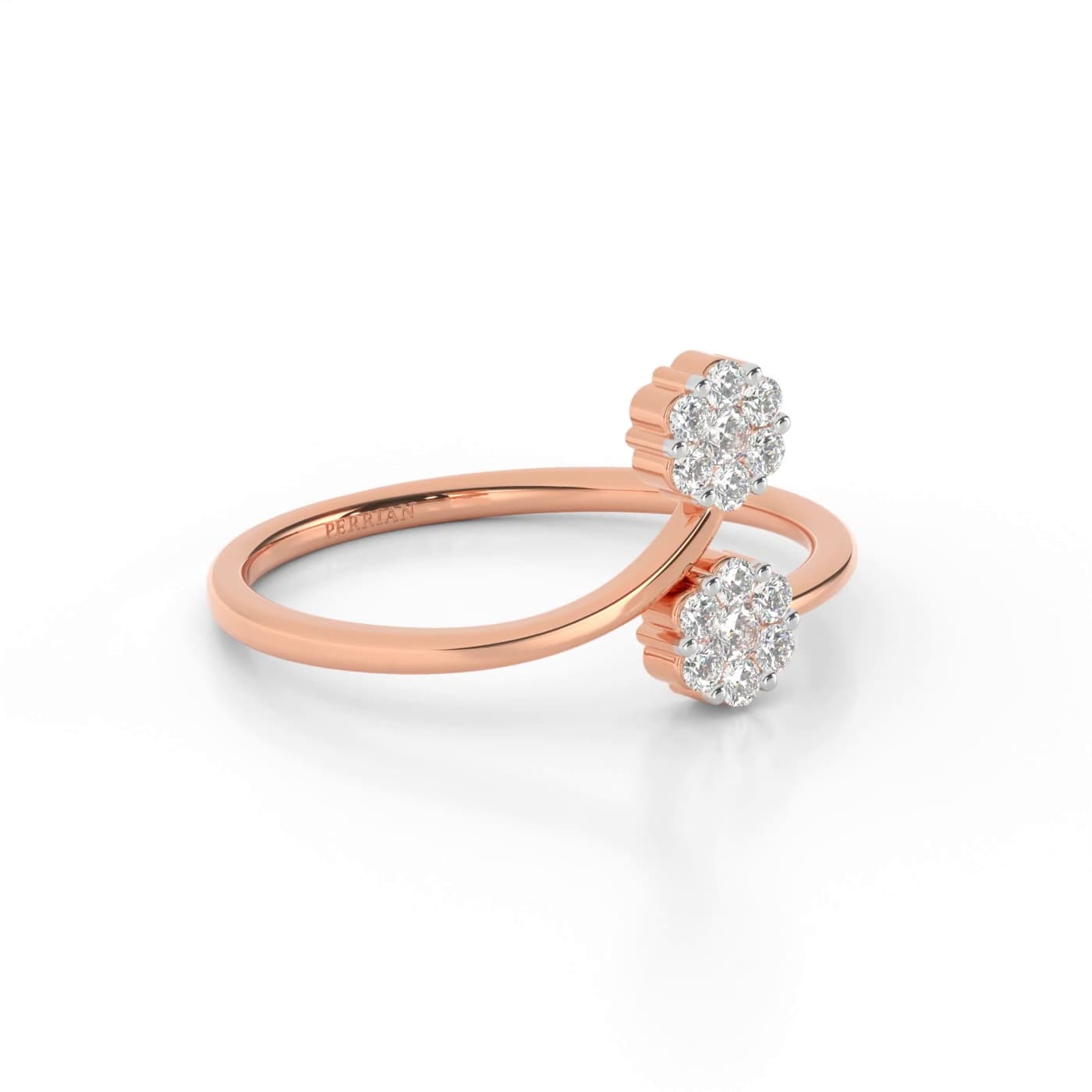 Floret Duo Cluster Diamond Ring