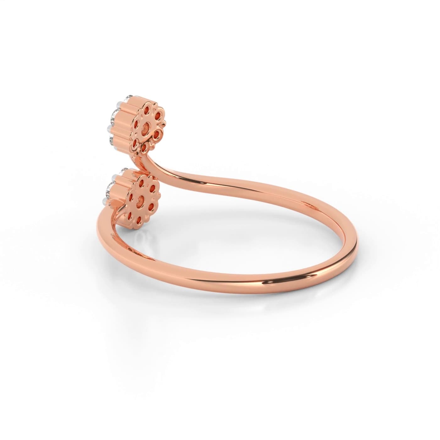 Floret Duo Cluster Diamond Ring
