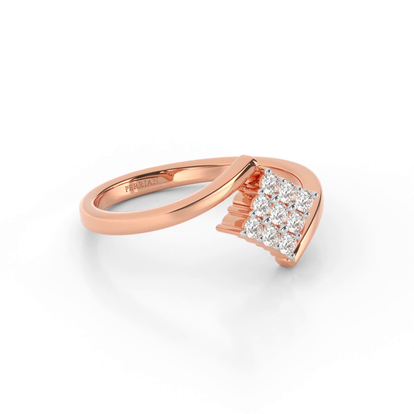 Sophie Square Cluster Diamond Ring