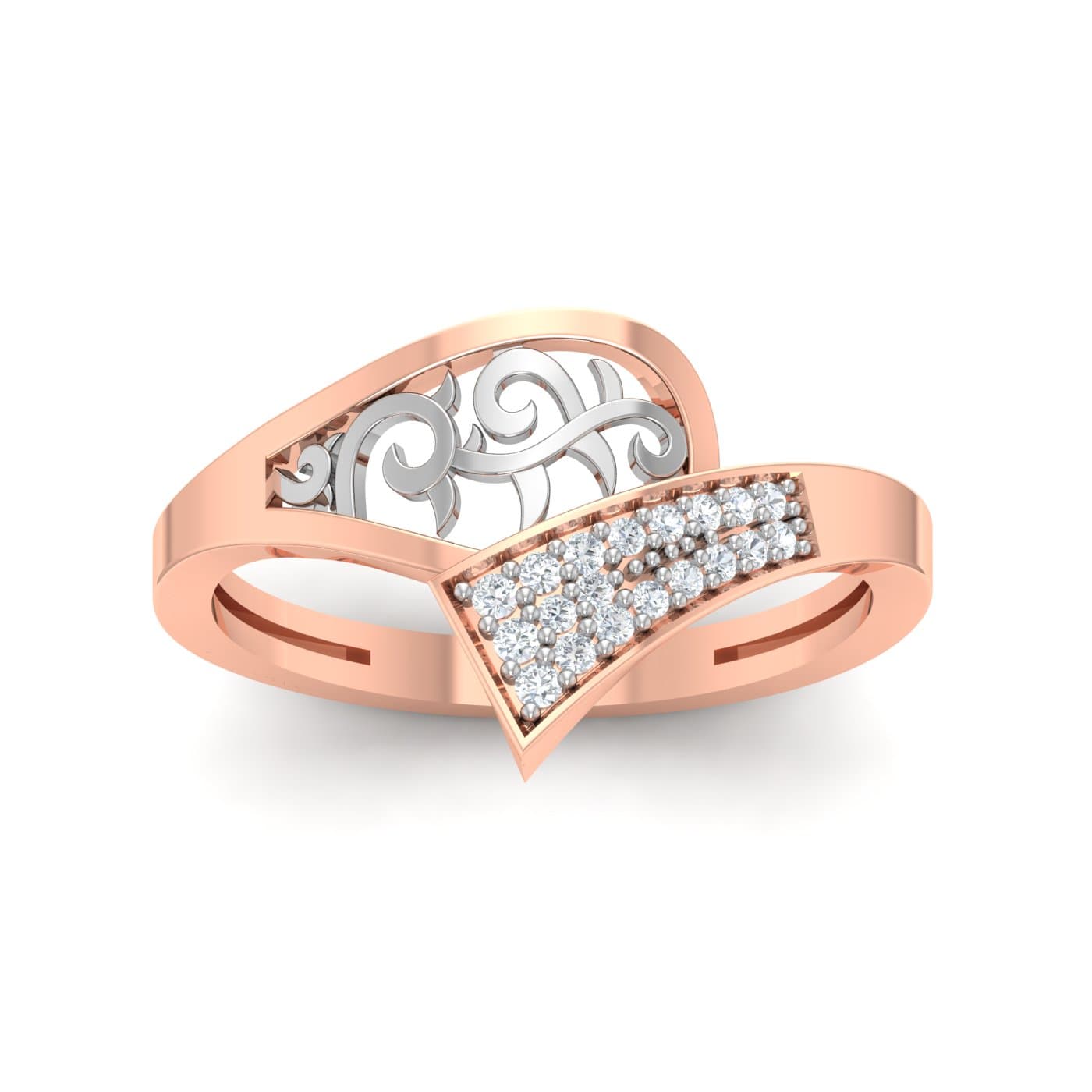 Classic Carving Style Diamond Ring