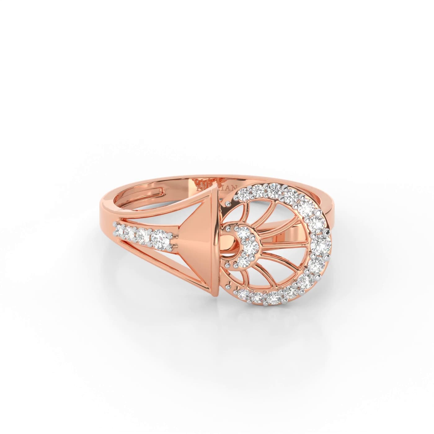 Duo Circle Diamond Ring For Women