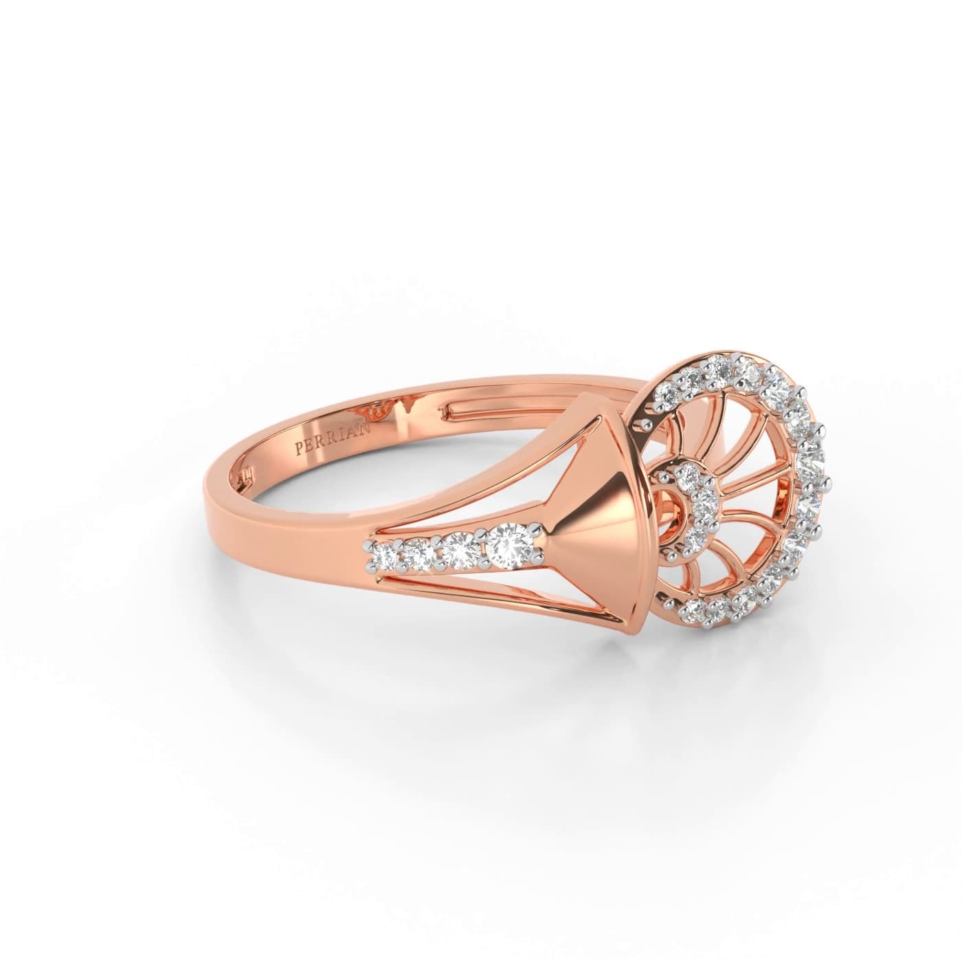 Duo Circle Diamond Ring For Women