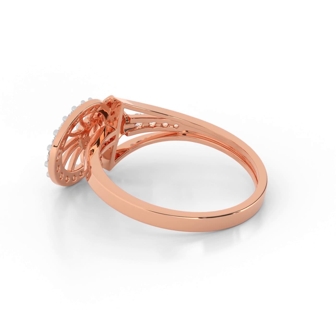 Duo Circle Diamond Ring For Women