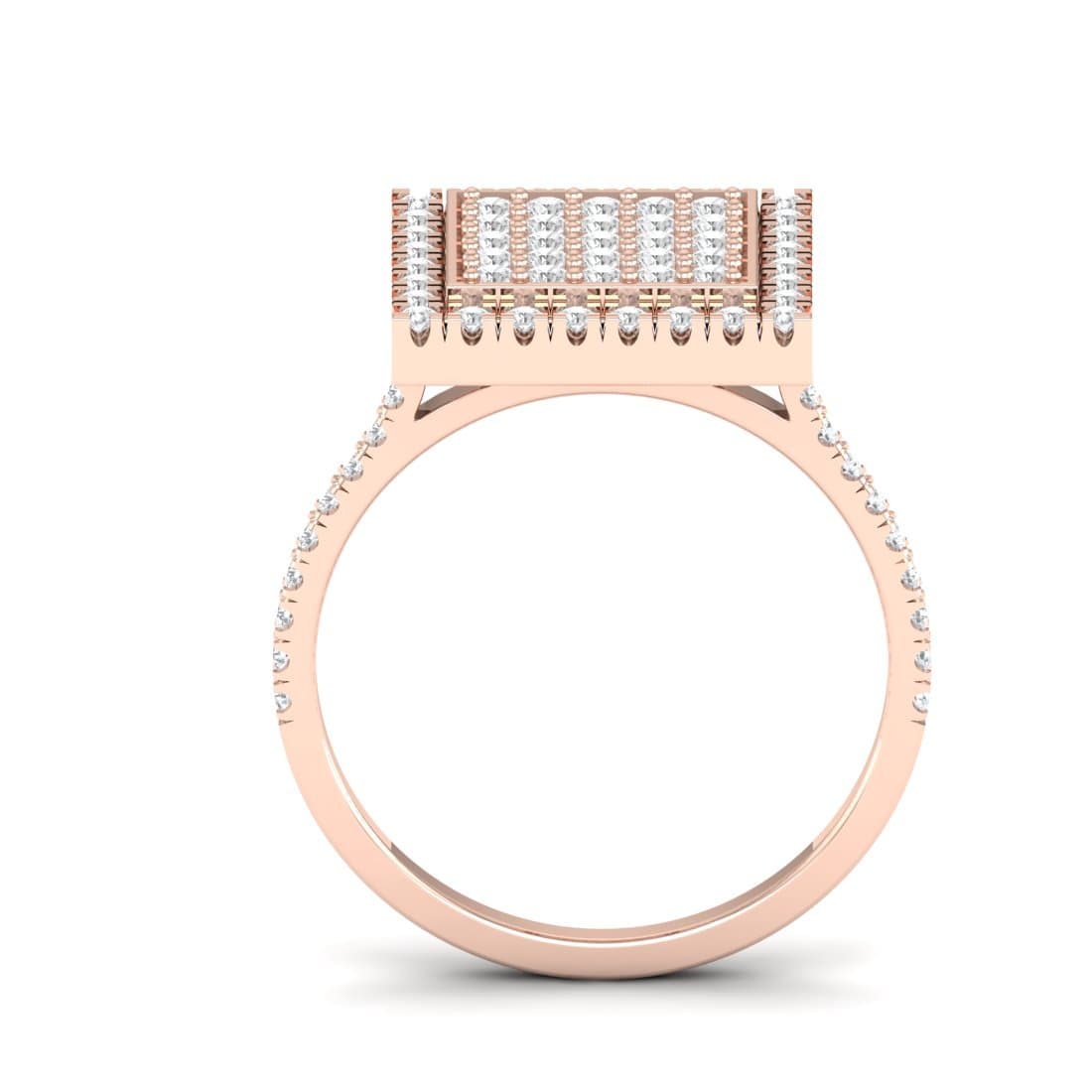 Hazel Square Diamond Women Ring