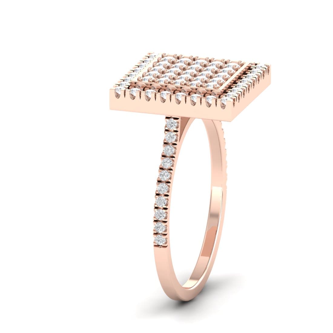 Hazel Square Diamond Women Ring