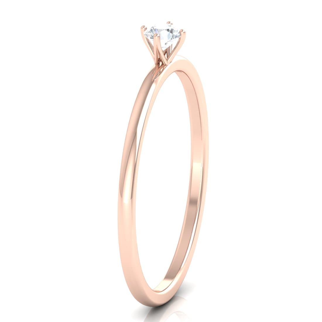 Single Stone Solitaire Ring For Women