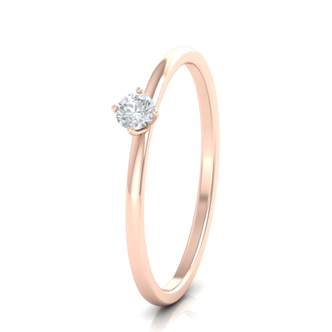 Single Stone Solitaire Ring For Women