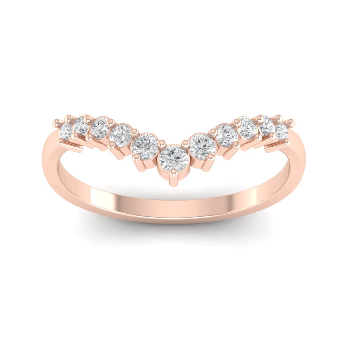 V Diamond Band For Women