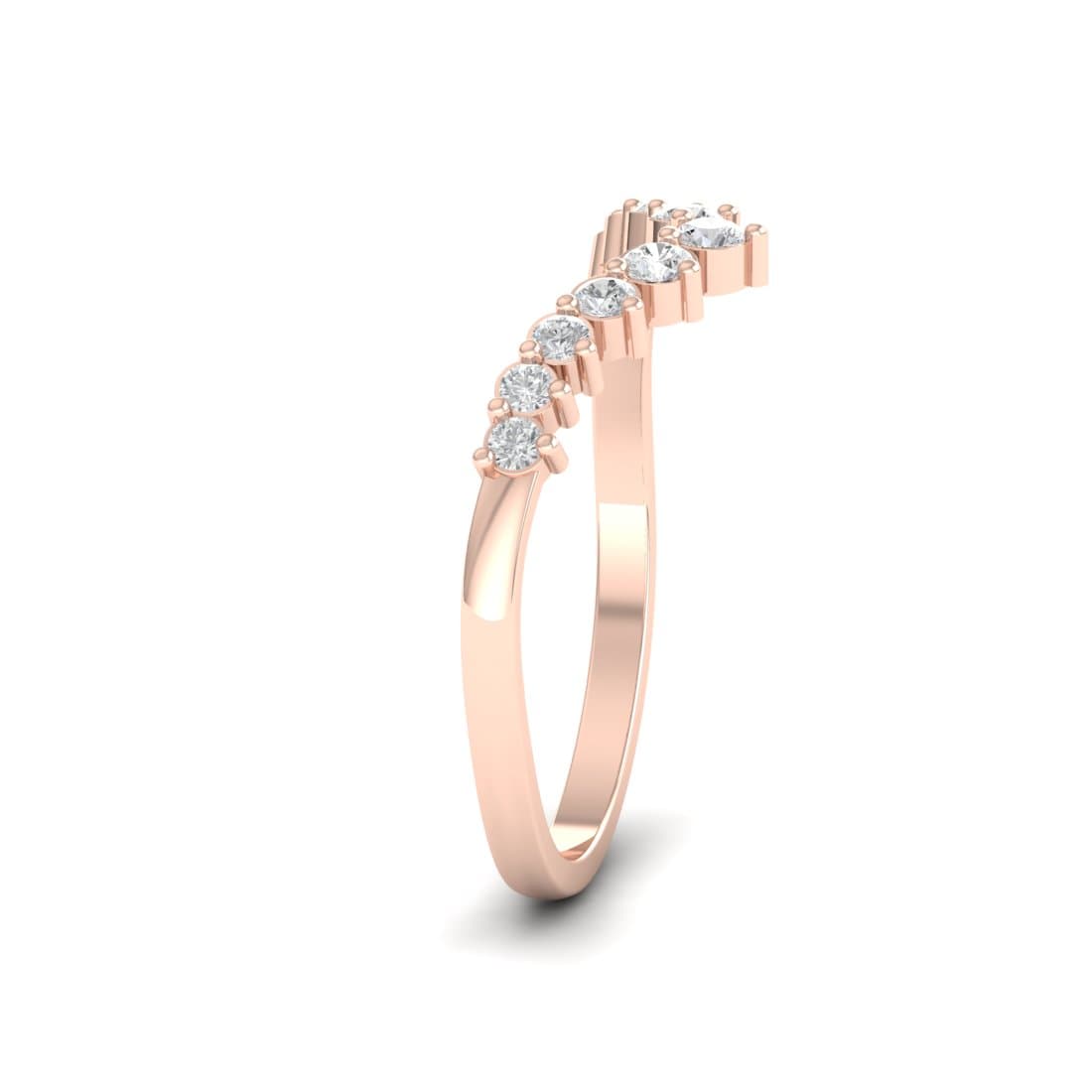 V Diamond Band For Women