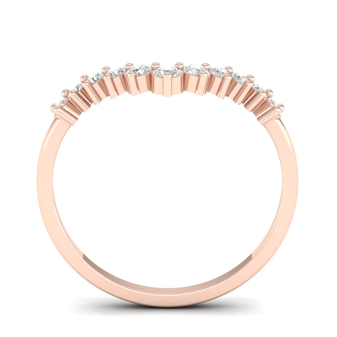 V Diamond Band For Women