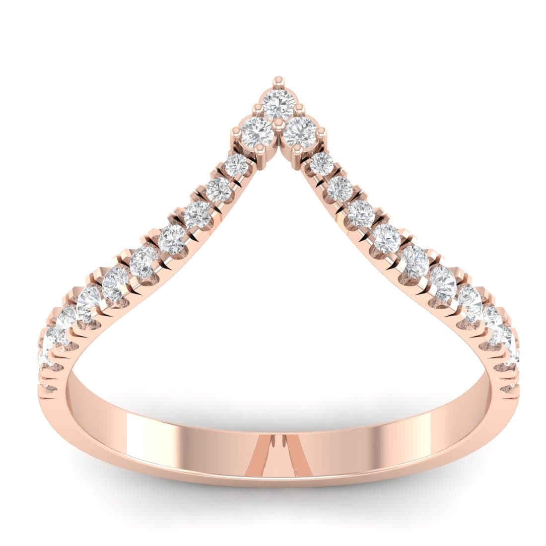 V Eternity Diamond Band