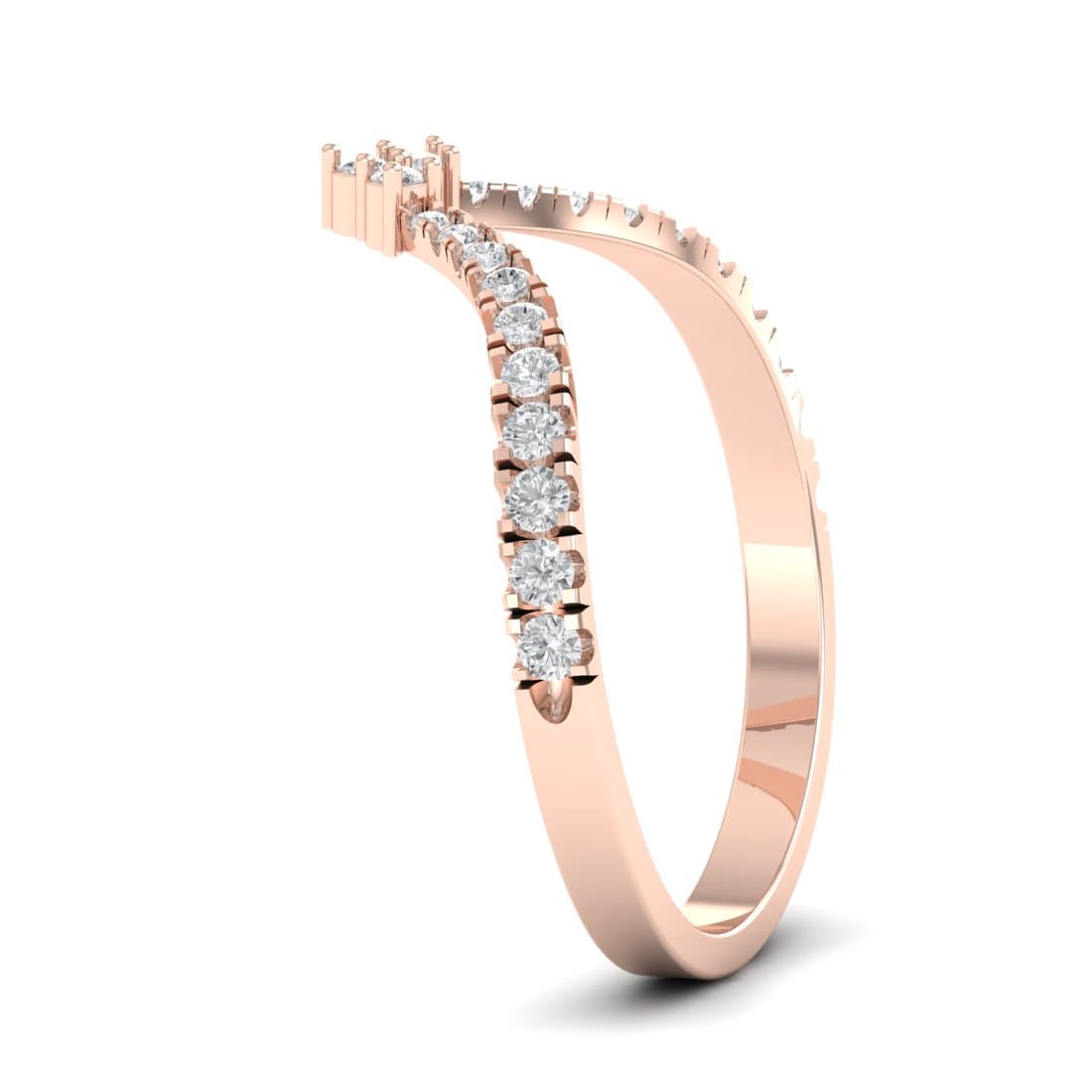 V Eternity Diamond Band